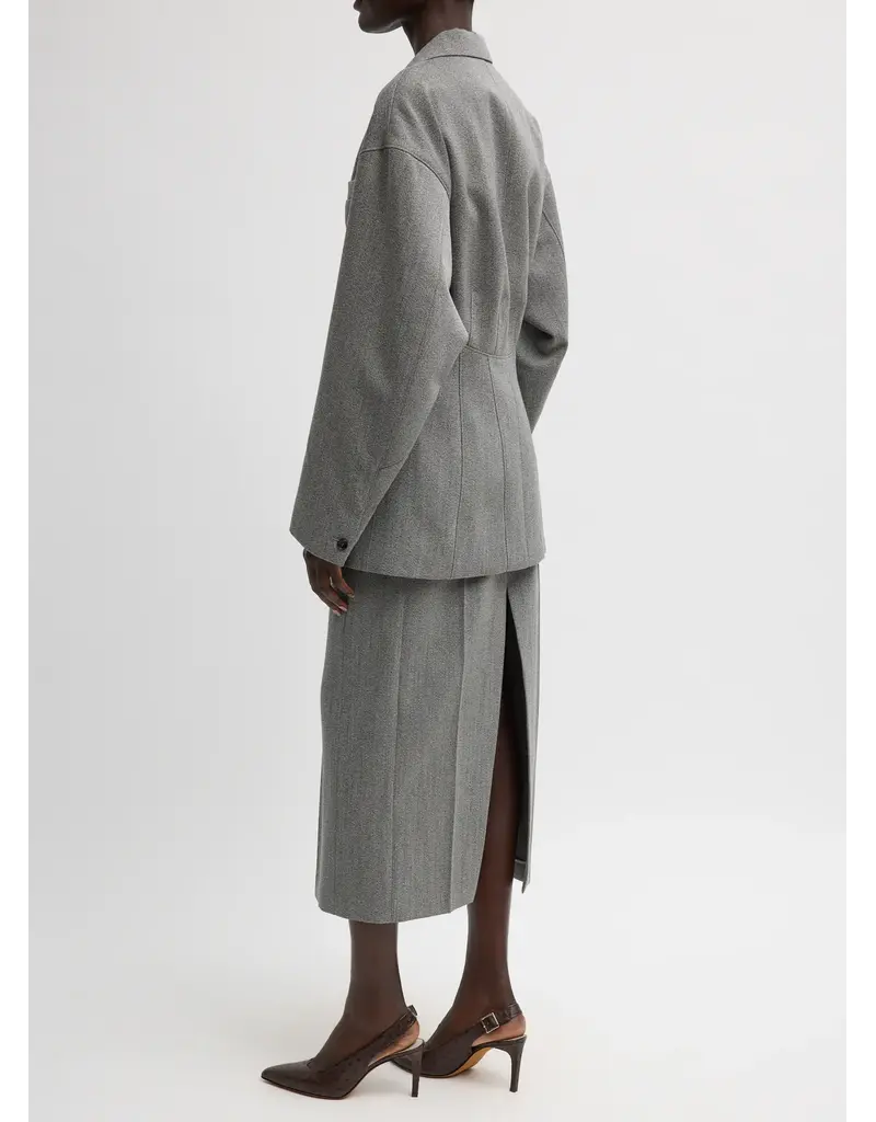 Tibi Structured Wool Sculpted Blazer