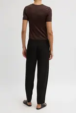 Tibi Viscose Suiting Reese Curved Ankle Pant