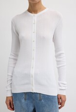 Tibi Ribbed Sweater Slim Cardigan