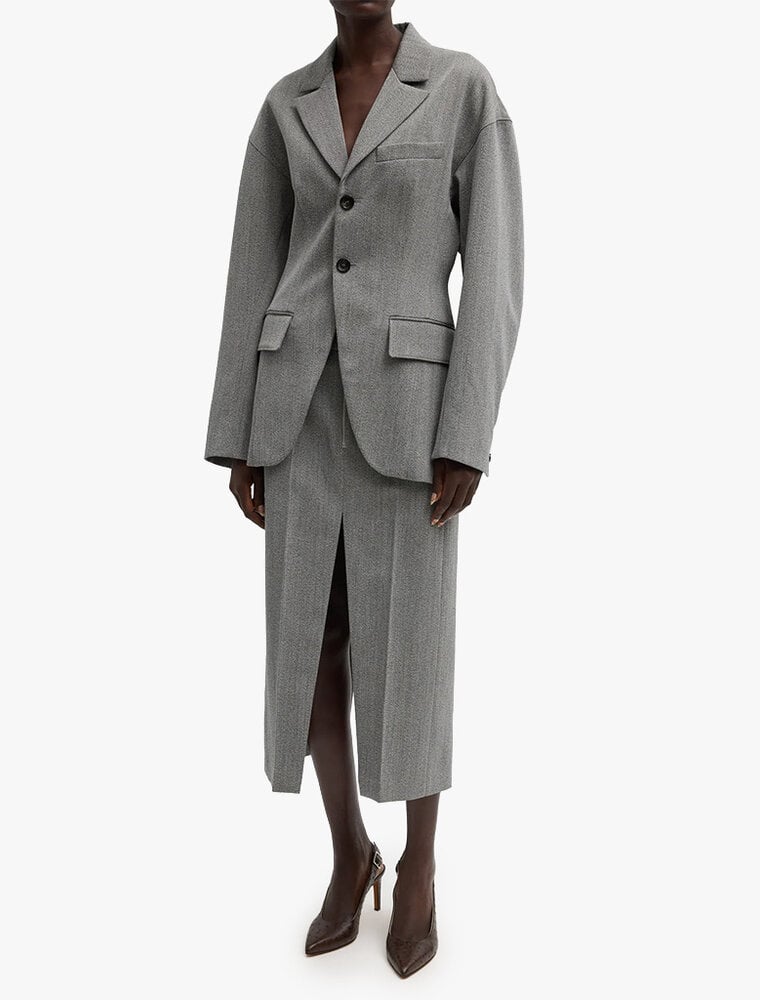 Tibi Structured Wool Sculpted Blazer