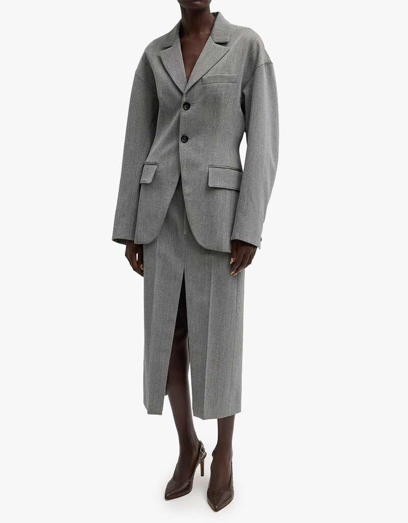 Tibi Structured Wool Sculpted Blazer