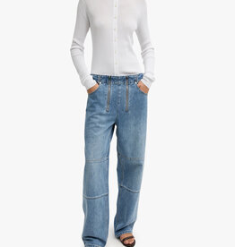 Tibi Ribbed Sweater Slim Cardigan