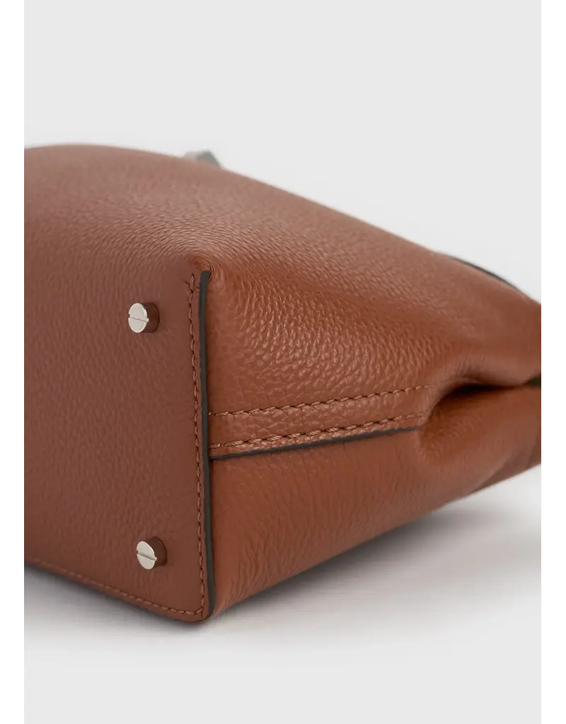 Toteme T-lock Grained-Leather Clutch