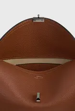 Toteme T-lock Grained-Leather Clutch