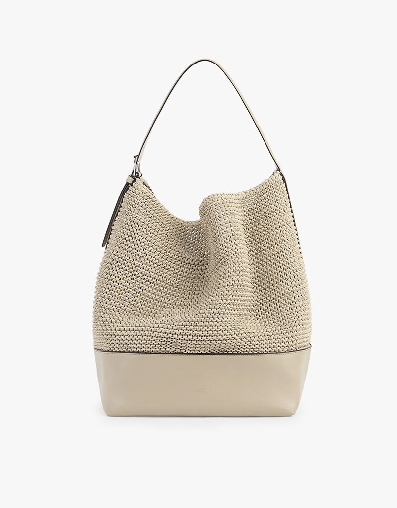 Toteme Belted Woven Leather Tote