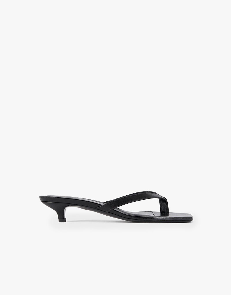 Toteme Leather Heeled Flip Flops