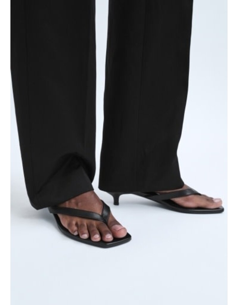 Toteme Leather Heeled Flip Flops