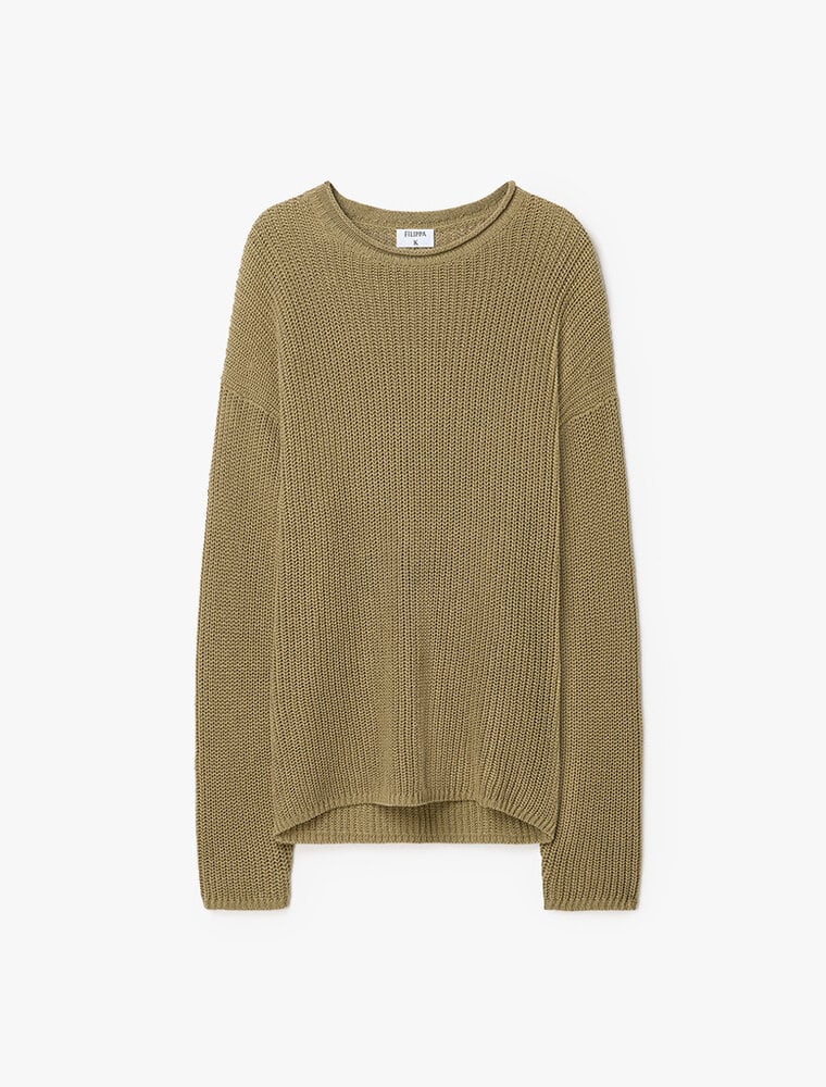 Filippa K Ribbed Cotton Linen Sweater