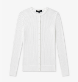Tibi Ribbed Sweater Slim Cardigan