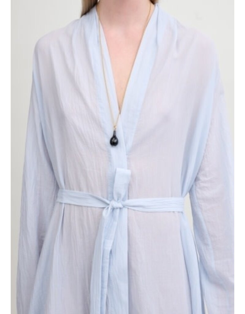 Toteme Belted Cotton Voile Dress