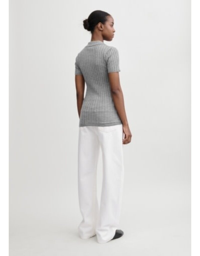 Toteme Ribbed Cashmere Silk Polo