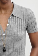 Toteme Ribbed Cashmere Silk Polo