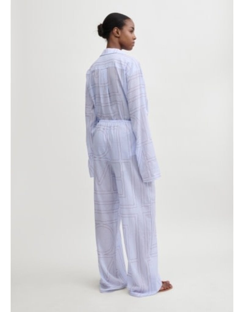 Toteme Monogram cotton-blend pj bottoms