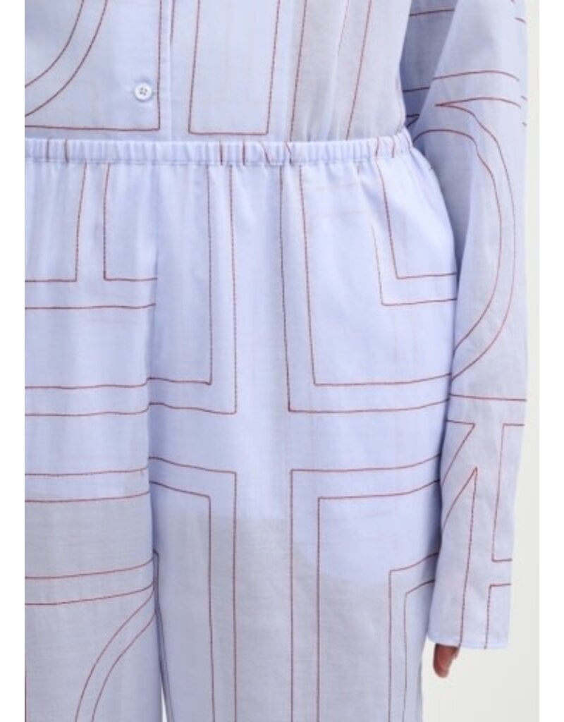 Toteme Monogram cotton-blend pj bottoms
