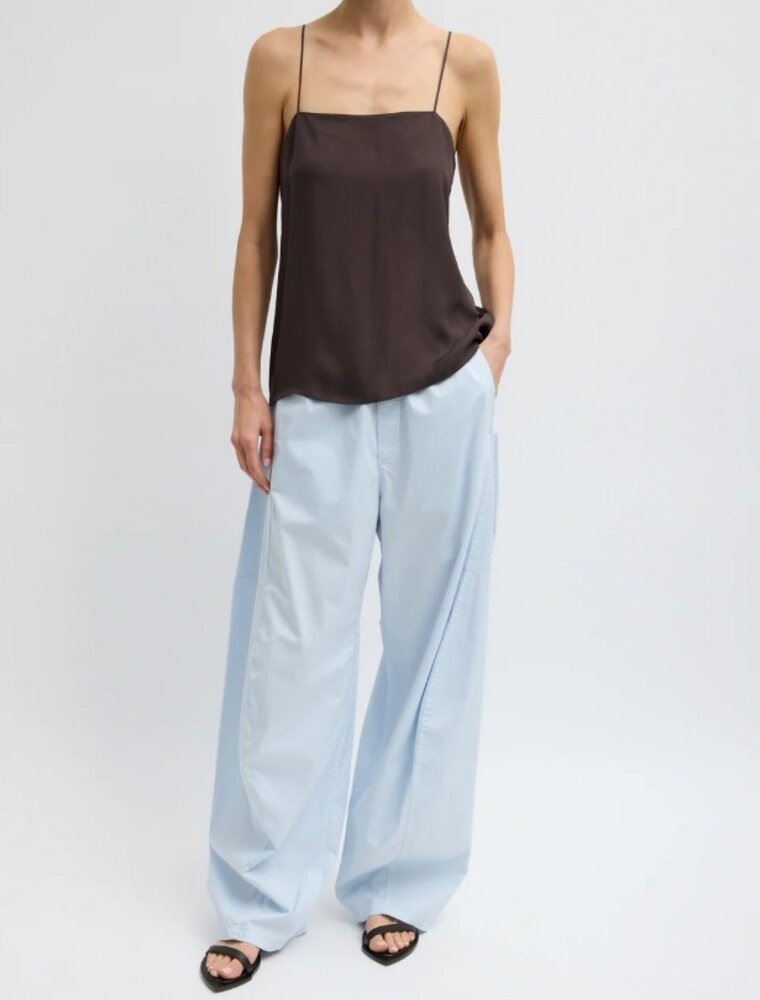 Tibi Garment Dyed Silky Cotton Winslow Pant