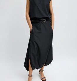 Tibi Summer Nylon Flat Front Jalousie Skirt