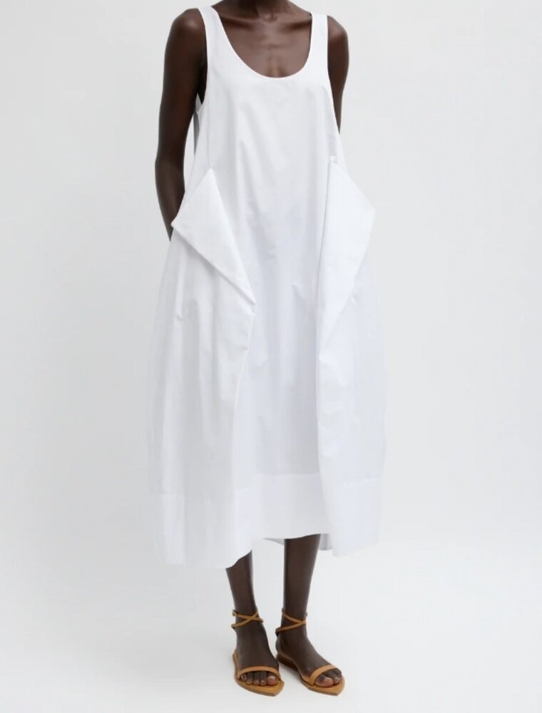 Tibi Eco Poplin Tank Dress