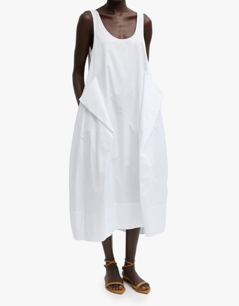 Tibi Eco Poplin Tank Dress