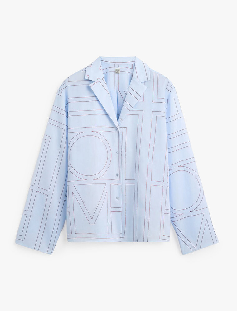 Toteme Monogram Cotton-Blend PJ Top