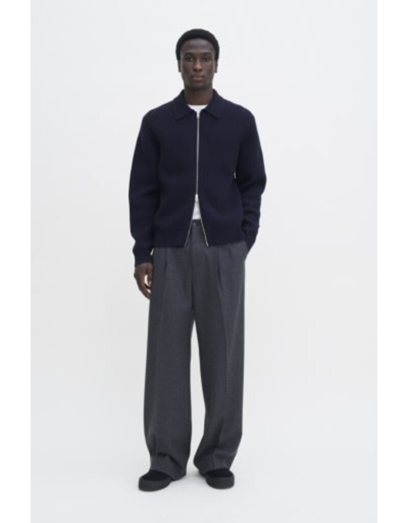 Filippa K Ribbed Wool Zip Cardigan