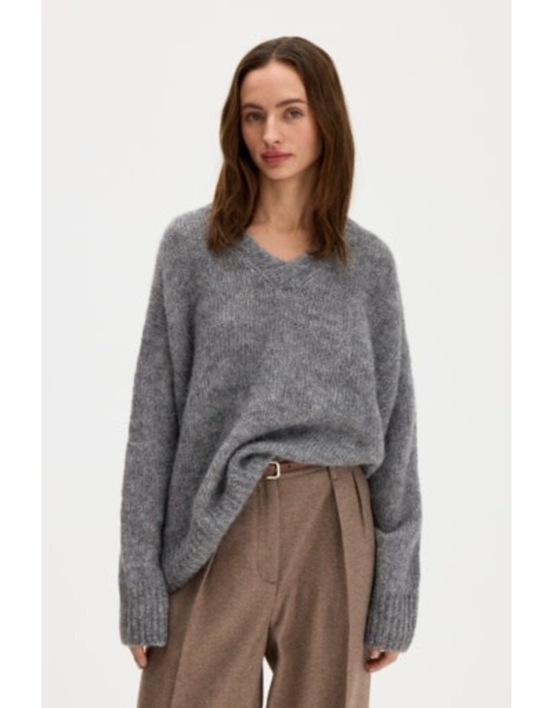 Filippa K Hairy Alpaca V-Neck Sweater