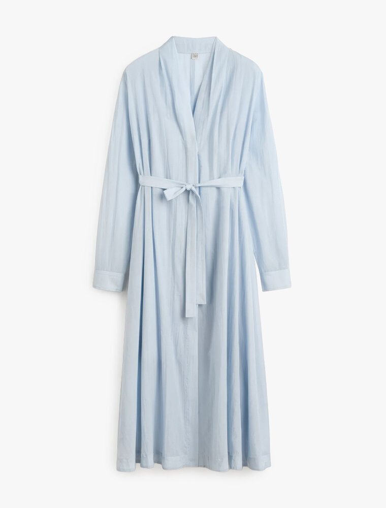 Toteme Belted Cotton Voile Dress