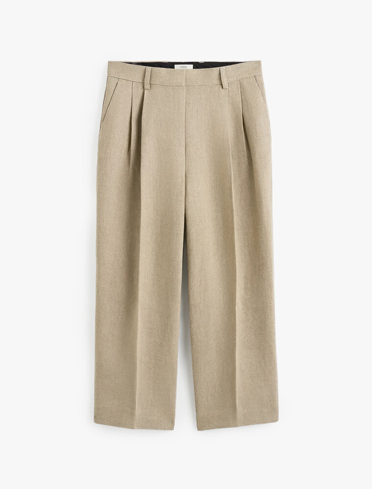 Toteme Double-Pleat Linen Trousers