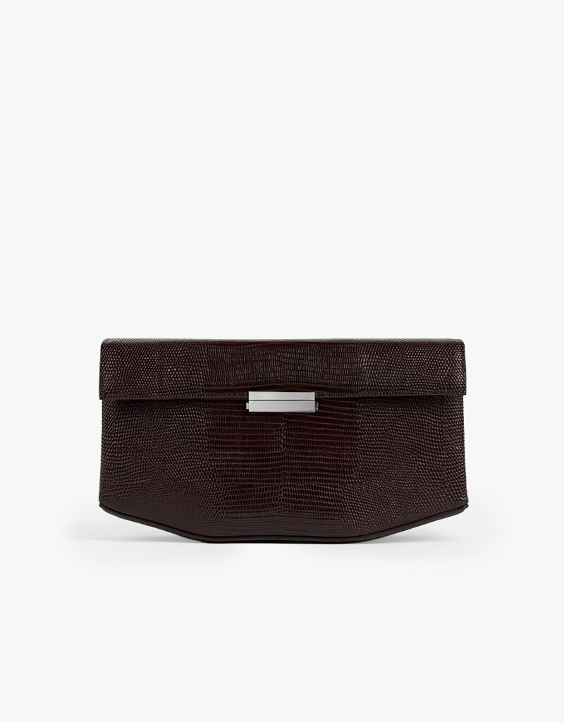 Toteme Clip Lizard-Embossed Shoulder
