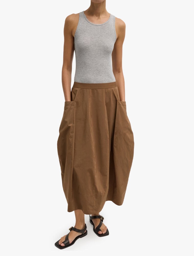 Tibi Nylon Lantern Skirt