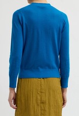 Tibi Skinlike Mercerized Wool Vneck Shrunken Cardigan