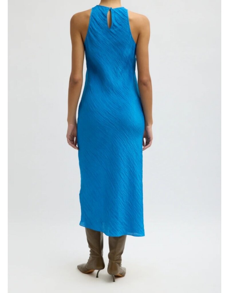 Tibi The Crinkle Slip Midi Bias Dress