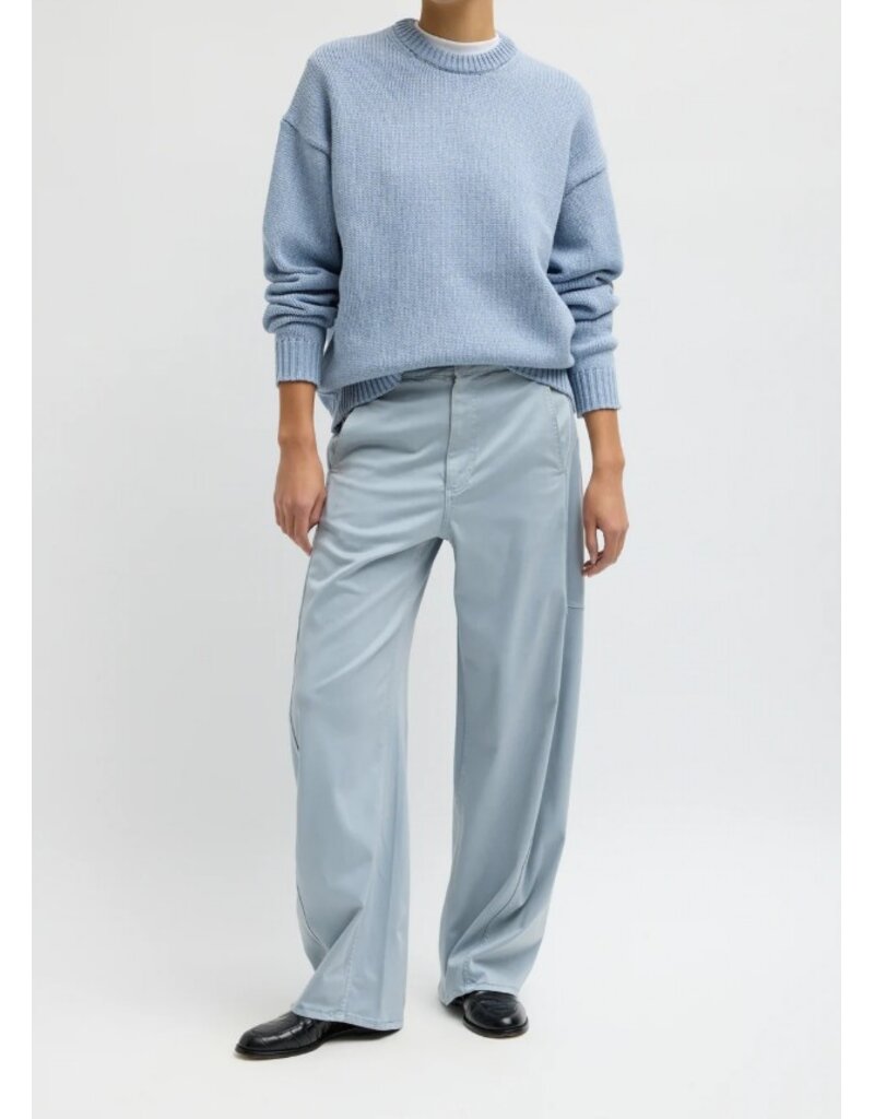 Tibi Cotton Wool Crewneck Easy Pullover