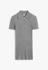 Toteme Ribbed Cashmere Silk Polo