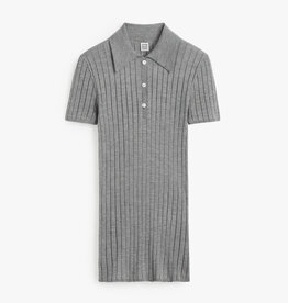 Toteme Ribbed Cashmere Silk Polo