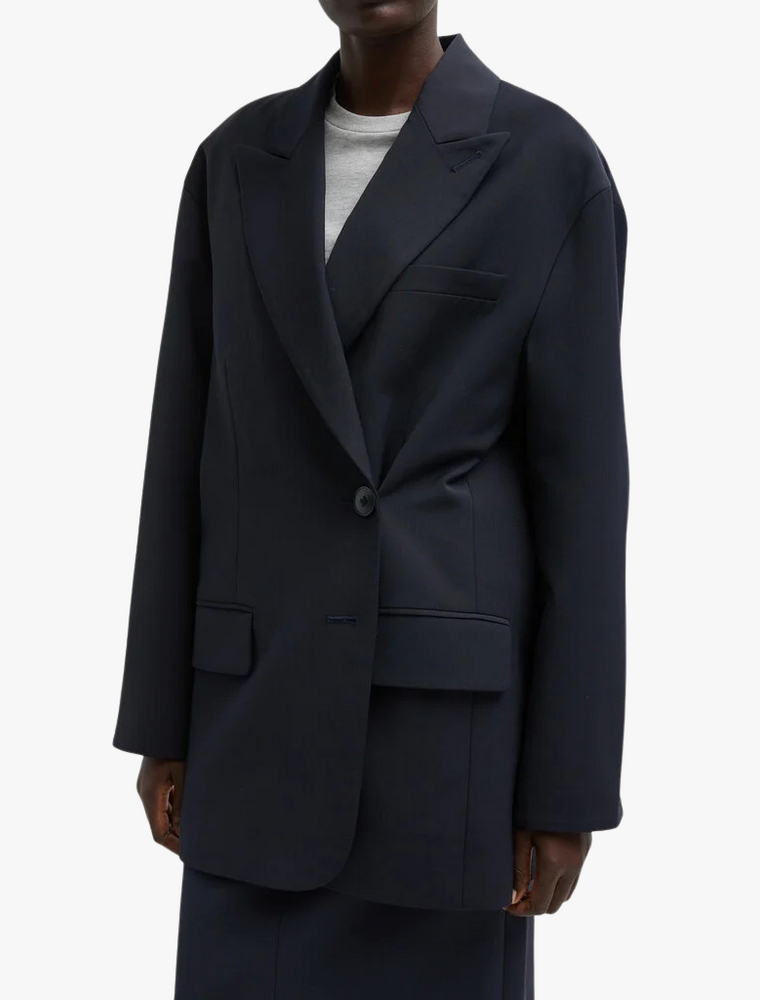 Tibi Tropical Wool Liam Blazer