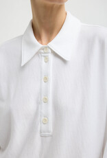 Tibi Light Weight Sweatshirting Polo Collar Sweatshirt
