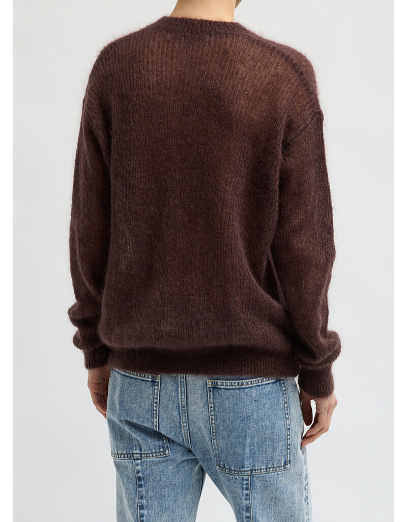 Tibi Silk Super Kid Mohair Crewneck Easy Pull