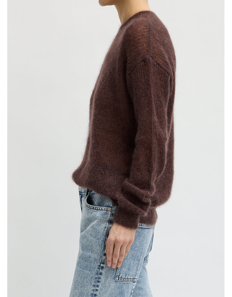 Tibi Silk Super Kid Mohair Crewneck Easy Pull
