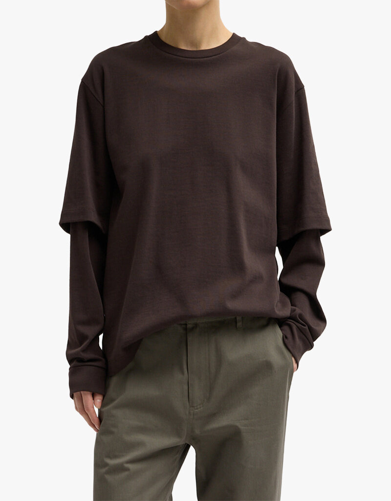Tibi Perfect T Unisex Double Layer Long Sleeve T