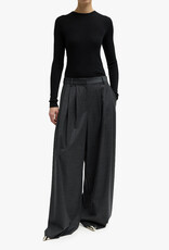 Tibi Cozy Flannel Triple Pleat Pant