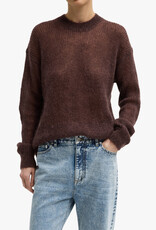 Tibi Silk Super Kid Mohair Crewneck Easy Pull