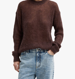 Tibi Silk Super Kid Mohair Crewneck Easy Pull