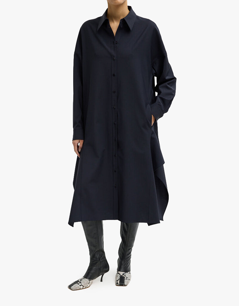 Tibi Tropical Wool Shirtdress