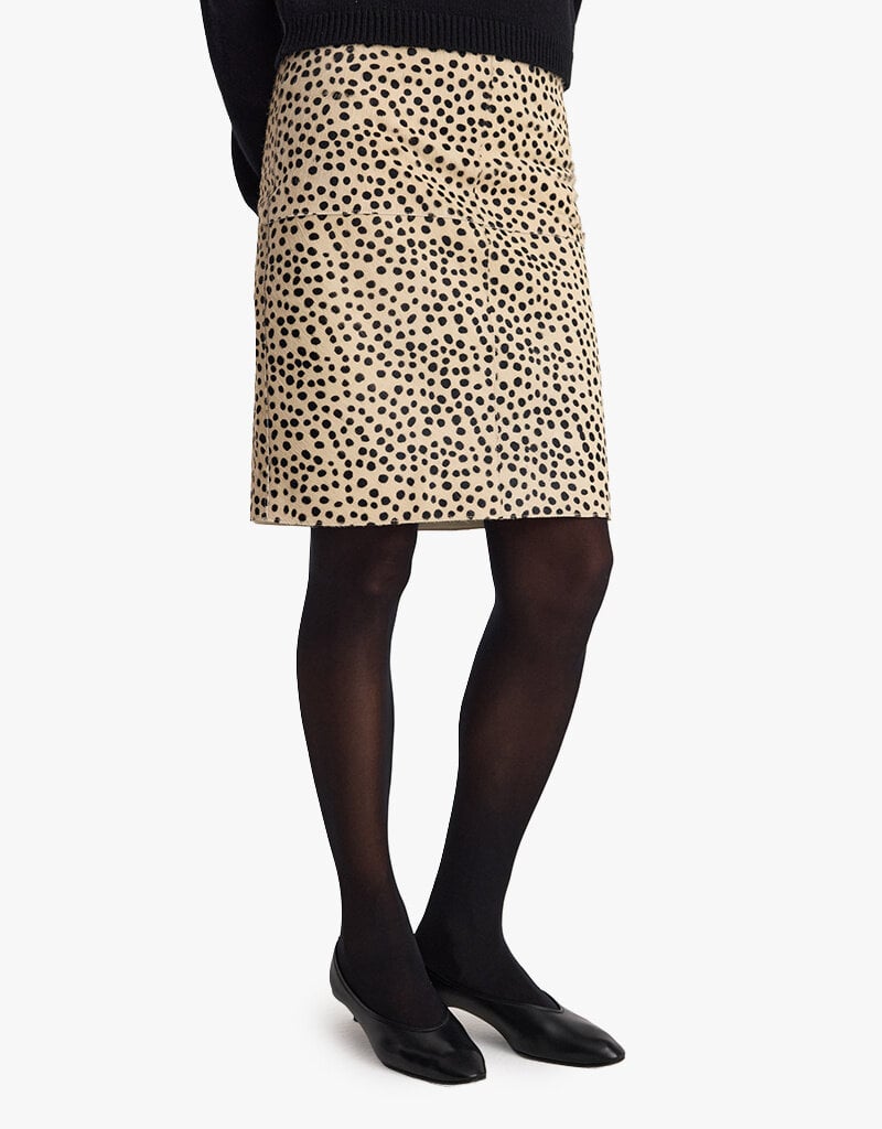 Róhe Cheetah Pony Hair Skirt