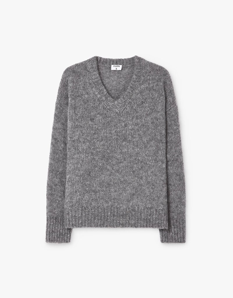Filippa K Hairy Alpaca V-Neck Sweater