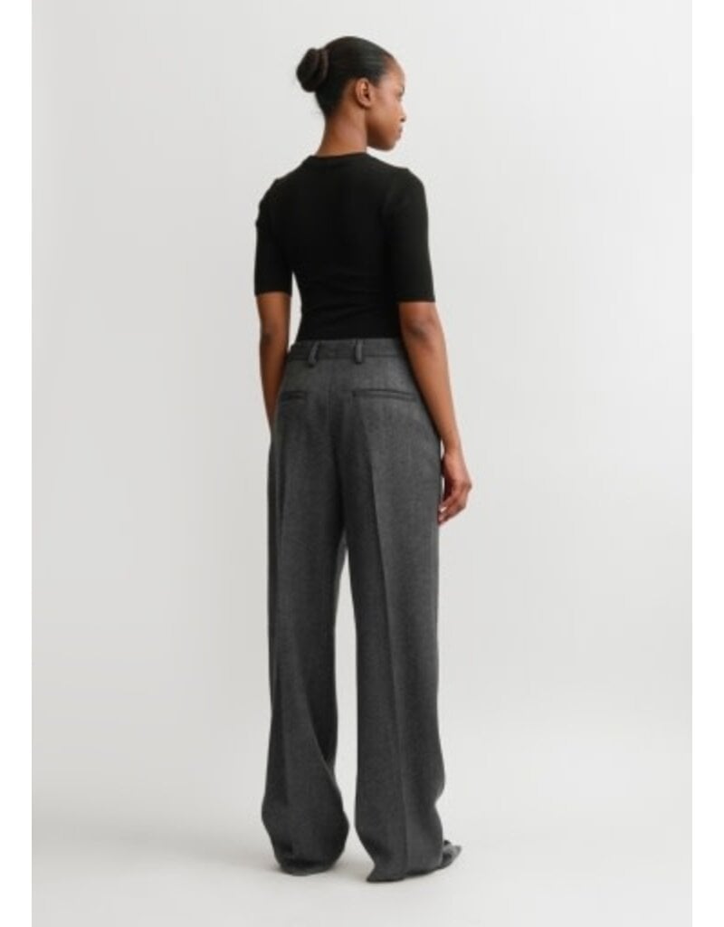 Toteme Herringbone double-pleat trousers