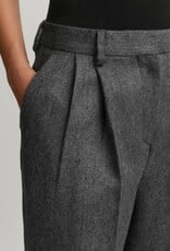Toteme Herringbone double-pleat trousers