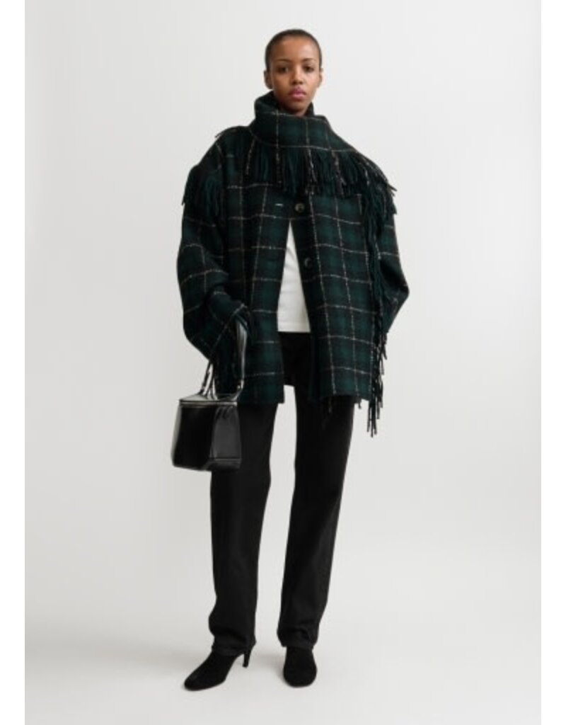 Toteme Fringed scarf jacket