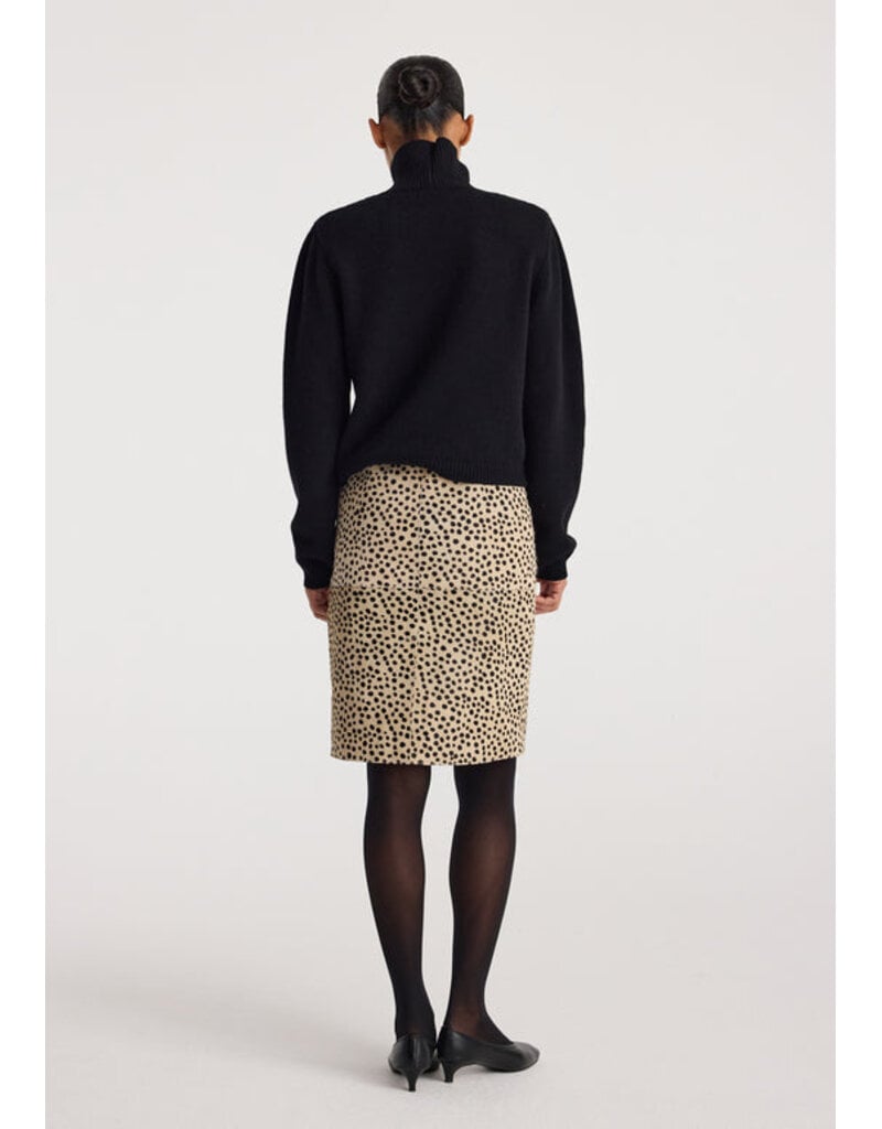 Róhe Cheetah Pony Hair Skirt