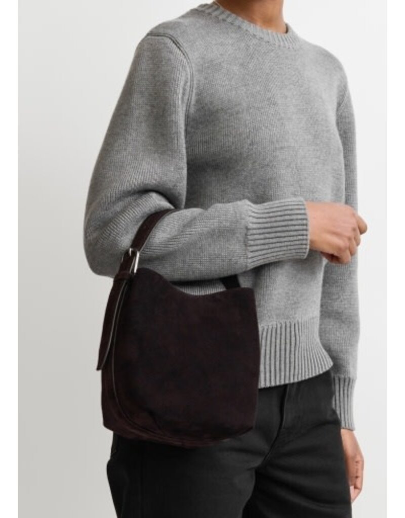 Toteme Small Belted suede tote